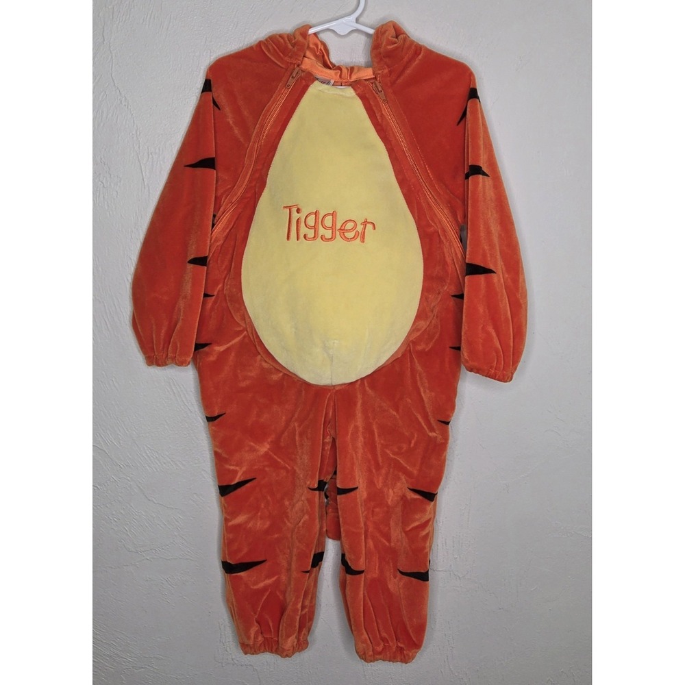 The Disney Store Tigger Winnie The Pooh Halloween Costume Size 18-24 Months Zip